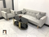 H1 Bộ ghế sofa văn phòng giá rẻ KL4 GBL2 xám tro vải nhung