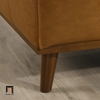 K2 Ghế sofa góc L da công nghiệp GT104 Ashcof 2m2 x 1m5 cao cấp
