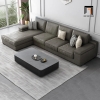 I1 Bộ ghế sofa góc L sang trọng GT159 Kansas 3m x 1m6 da giả