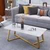 L1 Bàn sofa phòng khách đẹp 1m BSF1 Crosso mặt đá chân sắt