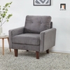 sofa đơn xám đen