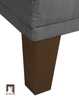 ghế sofa chân gỗ cao su