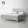 X2 Giường ngủ bọc vải xám ghi GN110 Brent 1m6 x 2m giá rẻ