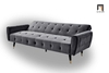 J2 Ghế sofa bed bật giường nằm GB22 Platin 2m xám đậm vải nhung