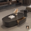 Q3 Bàn sofa phòng khách kiểu cong BSF71 Orante 1m2 x 60 mặt đá