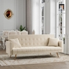 sofa giường màu trắng kem