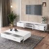 C2 Bàn sofa phòng khách trắng xinh BSF22 Slam 1m mặt đá đẹp