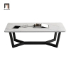 V2 Bàn sofa phòng khách giá rẻ BSF24 Sumee mặt đá chân sắt 1m