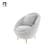 R2 Sofa đơn cong xanh lá vải nhung DT46 Simpson shop tiệm