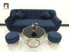 bộ ghế sofa văng màu xanh đen 1m9