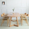 A3 Bộ bàn ăn hình oval bo cạnh 48-KH4-G32-B92Oval 4 ghế