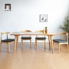 F2 Set combo bàn ăn 6 ghế giá rẻ 33-KH6-G12-B108 gỗ tự nhiên