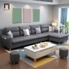 sofa góc xám đậm