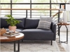 Q1 Ghế sofa góc L 2m4 x 1m6 da Pu GT11 Ezra màu xanh dương