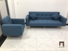 B3 Set ghế sofa phòng khách giá rẻ KL4 GBL2 xanh dương vải bố