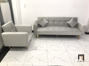 H1 Bộ ghế sofa văn phòng giá rẻ KL4 GBL2 xám tro vải nhung