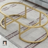 R2 Bàn sofa gia đình mặt đá trắng BSF16 Keen 1m x 50 2 tầng