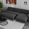 sofa góc 2m3 x 1m6 xám đậm