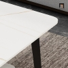 V2 Bàn sofa mặt đá trắng 2 tầng BSF4 Lenge 1m1 x 55 cao cấp