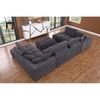 P2 Bộ ghế sofa chữ U chia múi UT32 Reindy 3m15 sang trọng