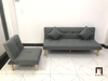 K2 Bộ ghế sofa đa năng phòng khách nhỏ KL3 GBL1 xám lông chuột
