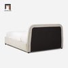 G1 Giường ngủ bọc vải màu xám trắng GN54 Camilla cho phòng ngủ xinh