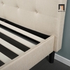 L2 Giường ngủ bọc nệm giá rẻ GN8 Leonard 1m6 x 2m vải nỉ màu kem