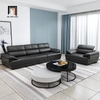 set ghế sofa cao cấp màu đen