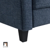 C3 Ghế sofa đơn vải nỉ xanh đậm DT100 Arsaluis 1 nệm ngồi nhỏ