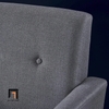 I1 Ghế sofa đơn giá rẻ 1 nệm ngồi DT28 Hamton xám lông chuột