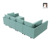M2 Bộ ghế sofa chữ U màu xanh ngọc UT16 Dixie 2m9 giá rẻ