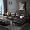 K3 Bộ ghế sofa góc L 3m1 x 1m6 GT54 Jasiway xám lông chuột