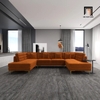 U3 Ghế sofa chữ U cao cấp UT19 Tyne 3m2 màu cam vải nhung