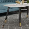 N2 Bàn sofa mặt đá oval BSF43 Camin 1m x 50 nhỏ gọn giá rẻ