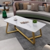 L1 Bàn sofa phòng khách đẹp 1m BSF1 Crosso mặt đá chân sắt