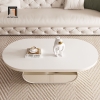 Y2 Bàn sofa mặt đá oval sang trọng BSF91 Juntura 1m1 x 60 cao cấp