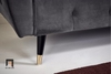 J2 Ghế sofa bed bật giường nằm GB22 Platin 2m xám đậm vải nhung