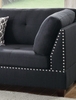 Y2 Ghế sofa góc sang trọng GT66 Hectus 2m4 x 1m8 vải nỉ đen
