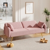 sofa giường màu hồng