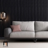 N3 Ghế sofa góc L da công nghiệp GT145 Antonio 2m4 x 1m6 xám