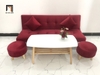 sofa giường đỏ đô