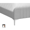 X2 Giường ngủ bọc vải xám ghi GN110 Brent 1m6 x 2m giá rẻ