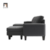 M2 Ghế sofa chữ U giá rẻ UT27 Eilean 2m6 vải bố xám đen