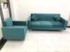 bộ ghế sofa xanh lá vải nhung