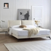 K3 Giường ngủ màu trắng kem GN45 Clara 1m6 x 2m vải nỉ nhung