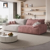 S3 Bộ ghế sofa hiện đại da Pu KT85 Thompson cho phòng khách