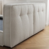 L2 Giường ngủ 1m6 x 2m giá rẻ GN33 Darcy bọc vải lông cừu xinh xắn