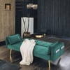 R3 Ghế sofa giường nằm nhỏ gọn GB84 Noce 1m9 vải nhung nỉ