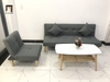 K2 Bộ ghế sofa đa năng phòng khách nhỏ KL3 GBL1 xám lông chuột
