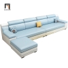T1 Bộ ghế sofa góc L gia đình GT113 Chino 3m2 x 1m5 viền nổi bật